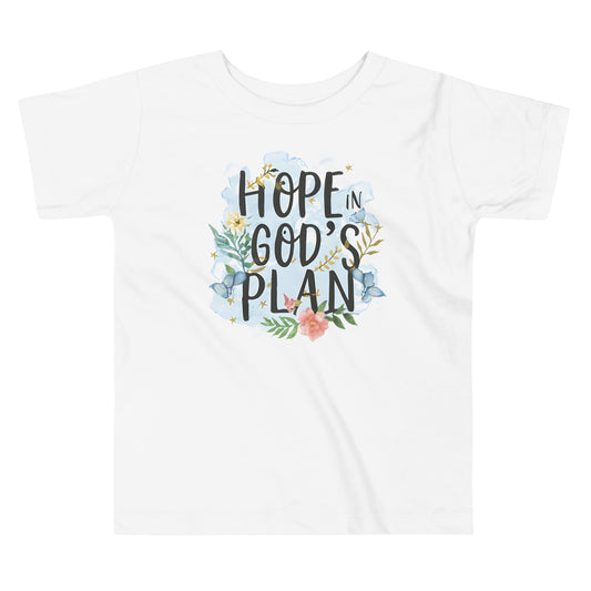 "Hope in God's plan" - Toddler Short Sleeve Tee