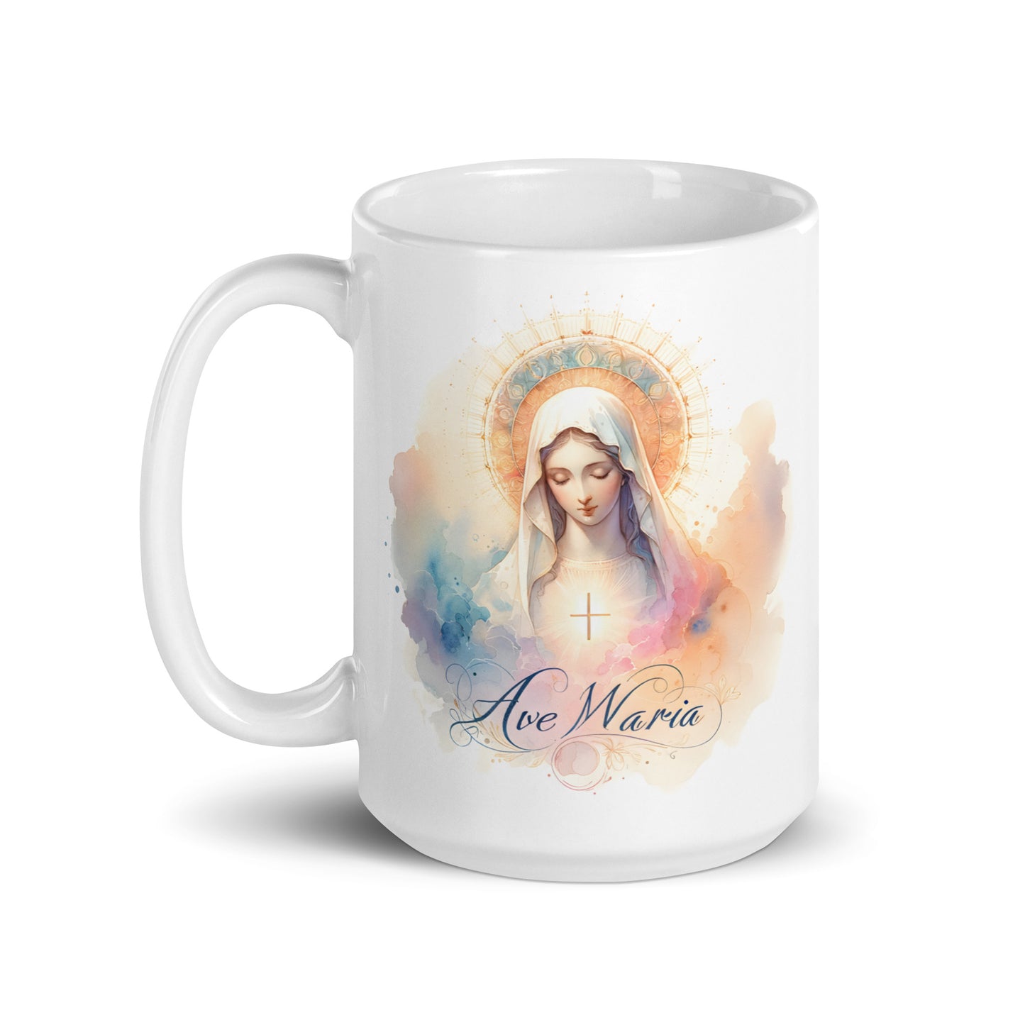 Ave Maria - White glossy mug