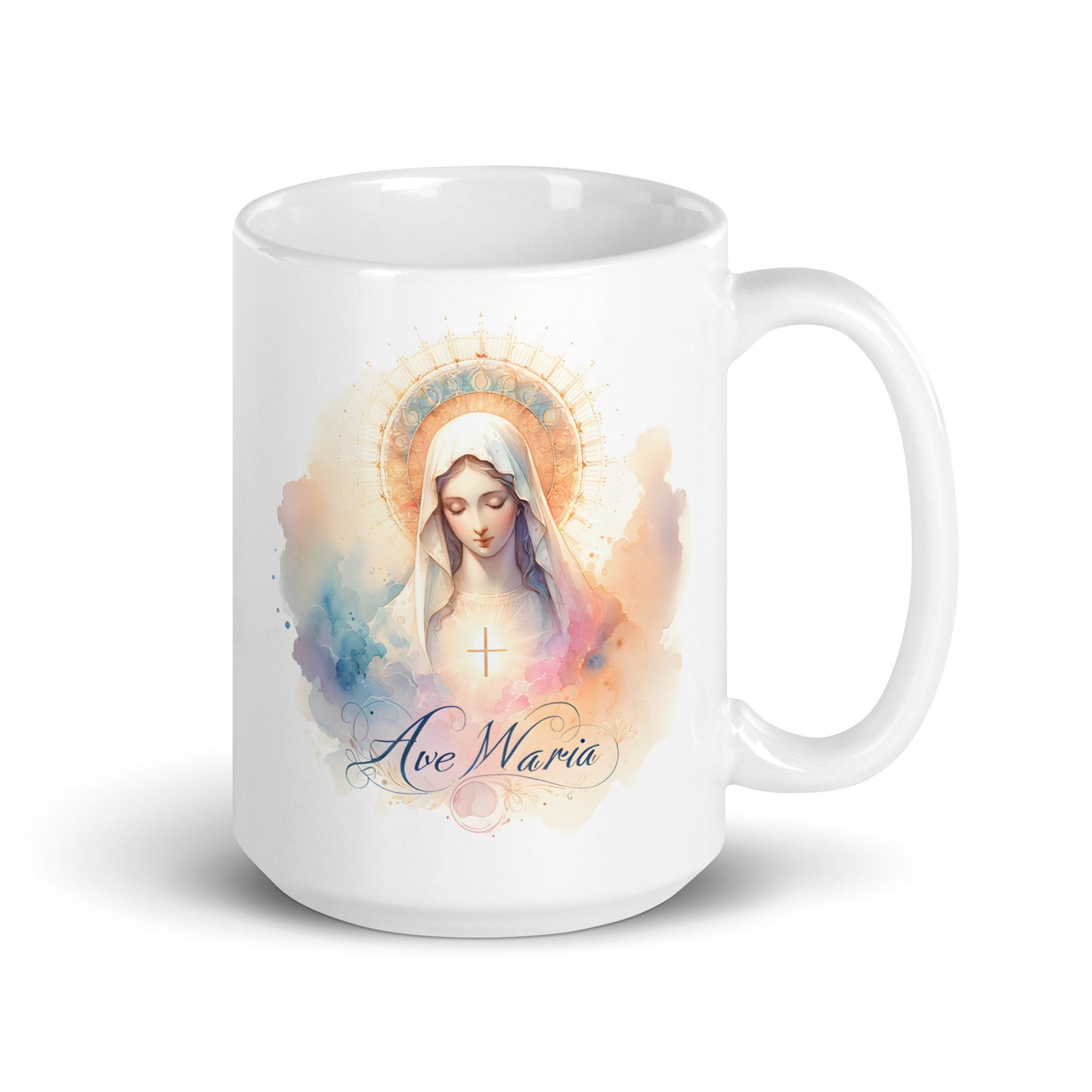 Ave Maria - White glossy mug