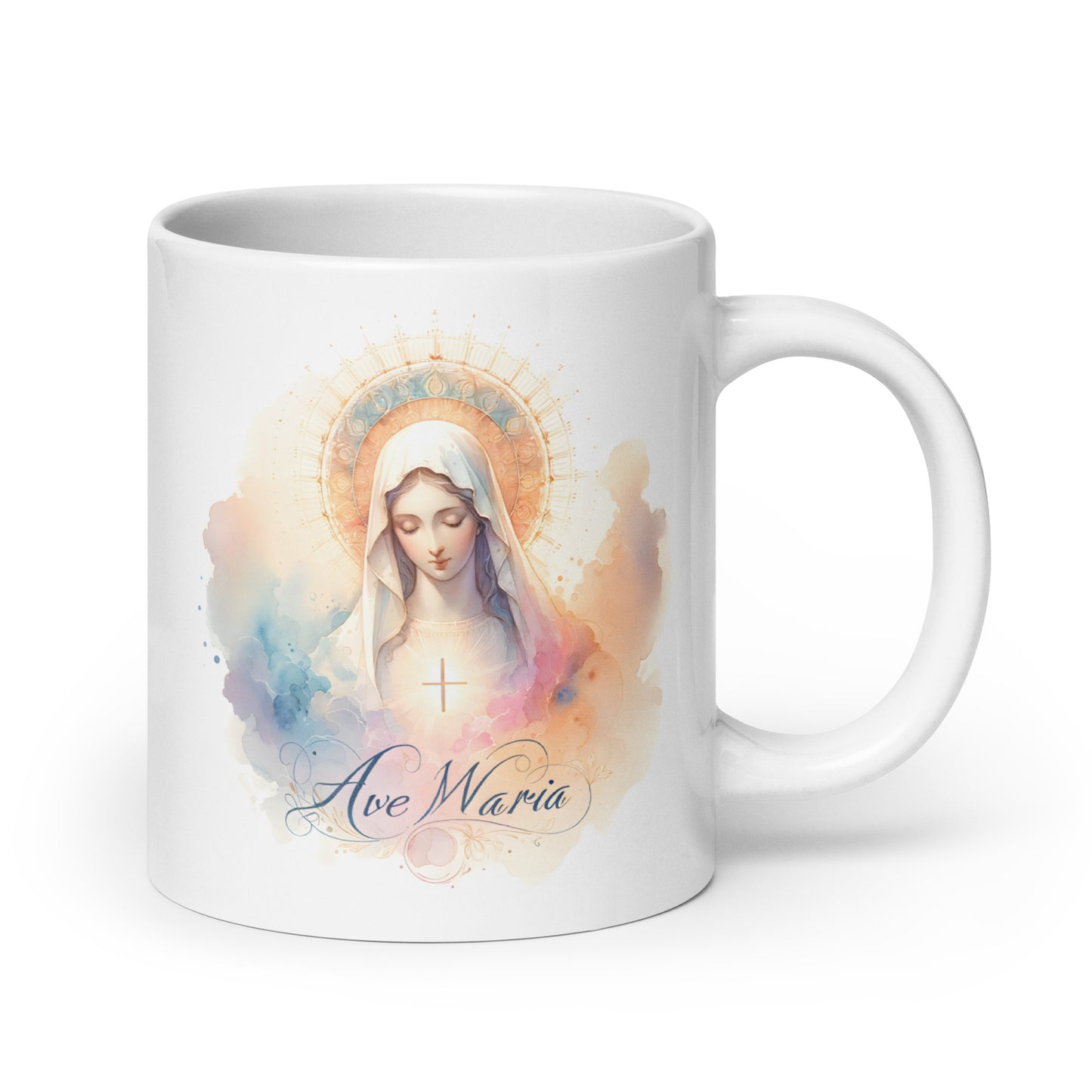 Ave Maria - White glossy mug