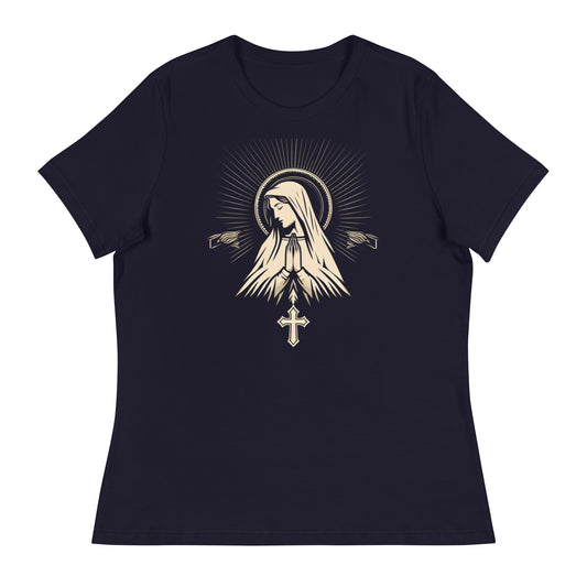 Santa María con cruz abajo - Camiseta ancha mujer